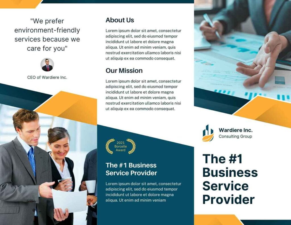 Business Service Provider Trifold Brochure